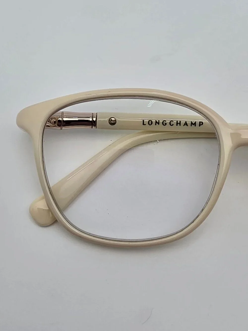 Longchamp LO2706 107 Ivory Full Rim Eyeglasses Frame w/ Flexhinge 52-16-140